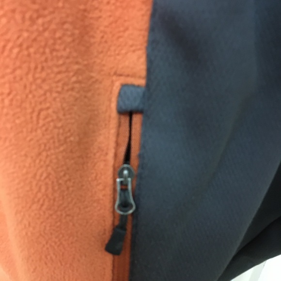 Ten Gear Zip up Sweater Jacket Fleece L orange - Picture 5 of 8